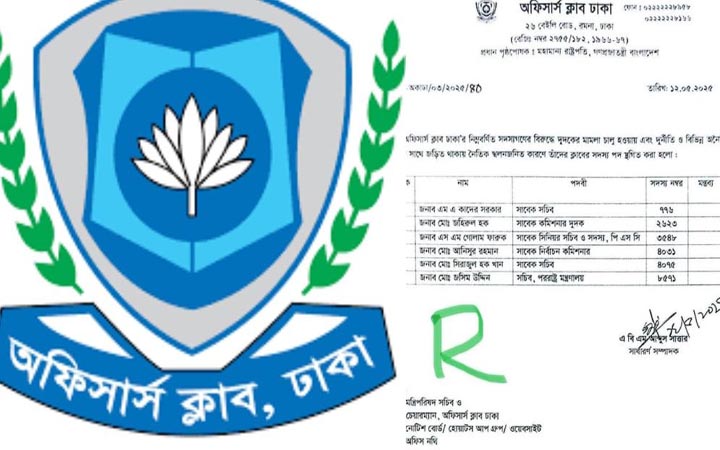 পররাষ্ট্র সচিবসহ ৬ জনের পদ স্থগিত করেছে অফিসার্স ক্লাব